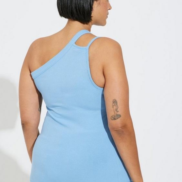 NWT 3X TORRID Everyday Rib One Shoulder Cut Out Cami - Picture 3 of 4